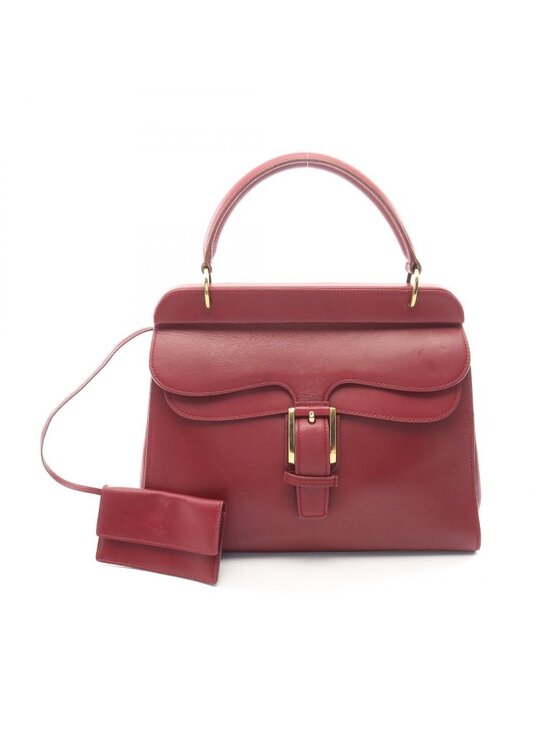 Gucci Handbags - Gucci Bordeaux Leather Handbag a with Pouch
